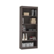 Bestar Universel 30W Standard Bookcase, Bark Grey 65715-000047